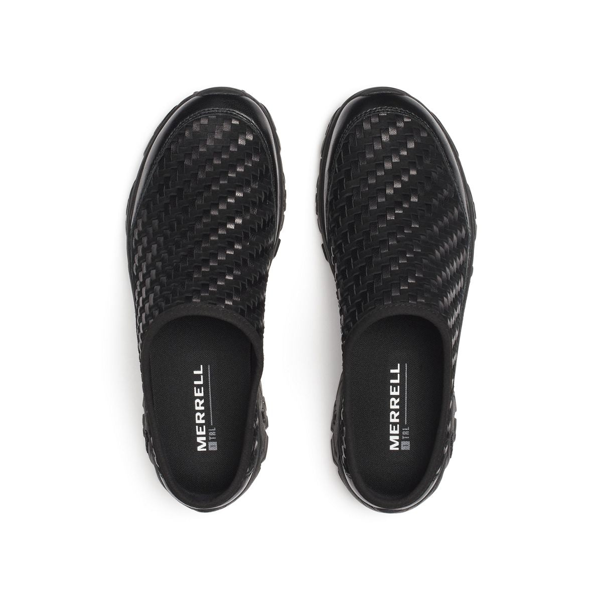 Unisex Moab 2 Slide Leather Woven 1TRL Casual Slip Ons / Merrell Sale