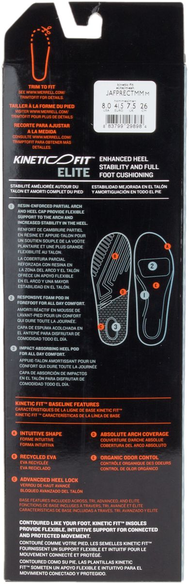 Men - Kinetic Fit™ Elite Footbed Wide Width - Insoles / Merrell